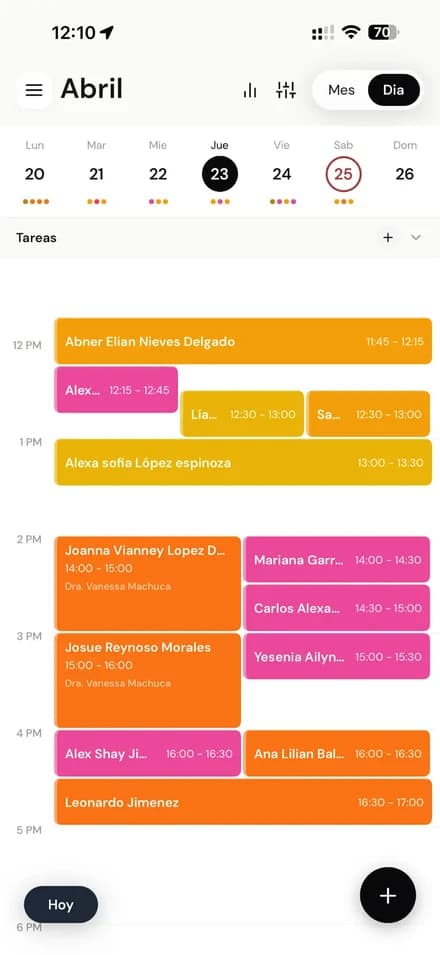 Agenda móvil de Clenit